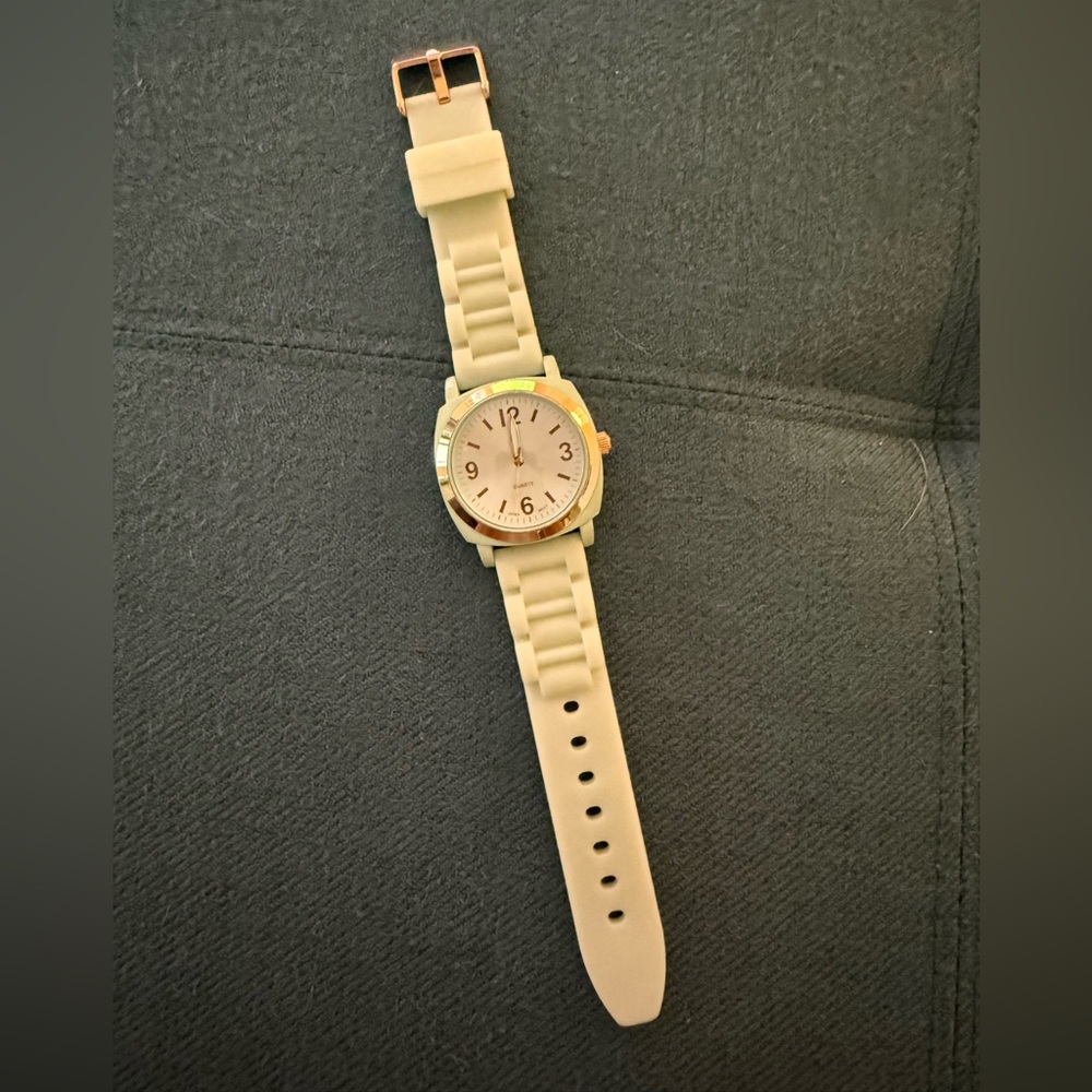 Turquoise and Gold Analog Watch